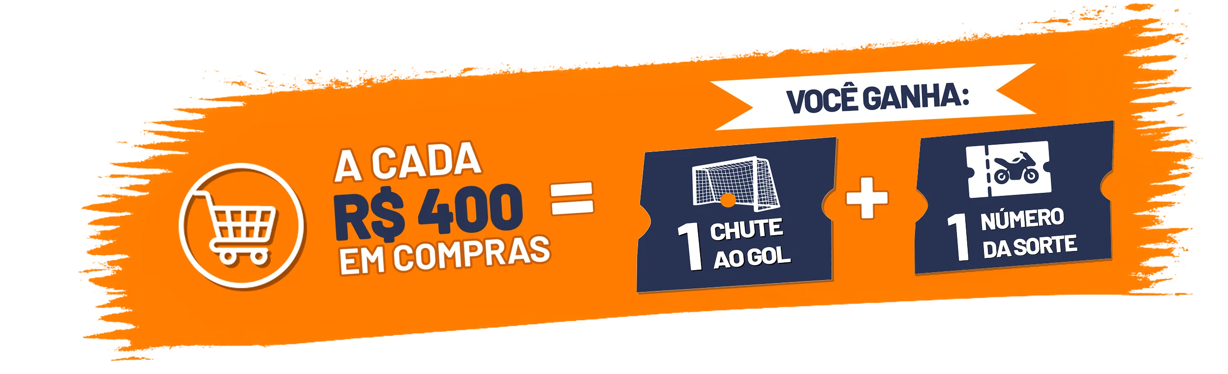 A cada R$400 em compras